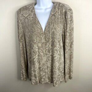 Alex Evenings Formal Jacket 14 Petite Champagne Liquid Knit Wedding Sparkle